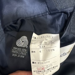 Brusseller ネイビー ダブルブレストスーツの画像