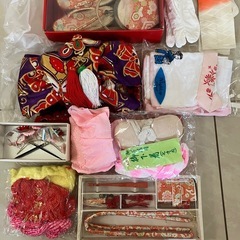 値下げ交渉OK！中古、七五三セット、7歳、傷ありの画像
