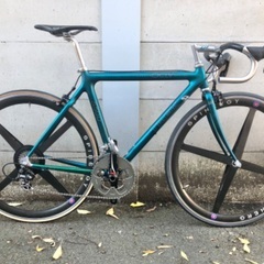 【超美品】TREK OCLV 5500 フルカーボン　カーボンホイール　20速　ロードバイク　CT530mmの画像