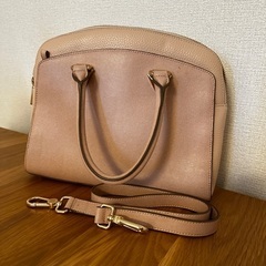 美品　FURLAピンクレザーハンドバッグの画像