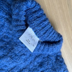 ZARA 70 セーター　青の画像
