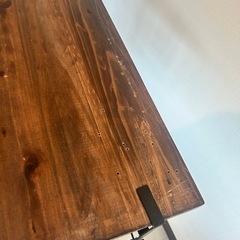 DIYデスク（IKEAの脚・杉の板
）の画像