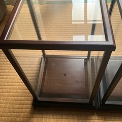ガラス板　ケース23×15 底は17cm3つの画像