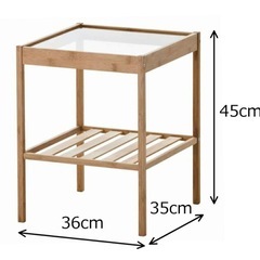 IKEA イケア ベッドサイドテーブル の画像