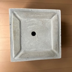 植木鉢 25cm  正方形 軽量セメント ファイバーセメント 白の画像