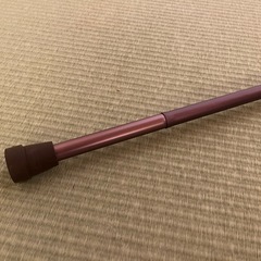 未使用保管品　新品同様◾️5段階調整可　軽量アルミステッキその2　ブラウン　替えゴム付き　主に男性向きの画像