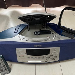 SONY  MD/CD/ラジカセ　ZS-M35   1999年頃製　CD再生不可/MD再生OKの画像