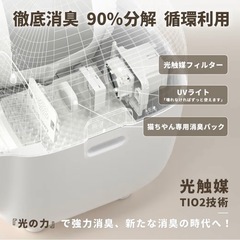 SNOW+ 全自動猫トイレ 猫用 ゼロニオイの自動清掃＆自動梱包の画像