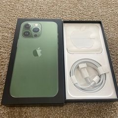 📱バッテリー83%📱🍎Apple🍎iPhone13PRO 256GB SIMフリー 美品 MNY3J/A アルパイングリーン　NO.1704Fの画像
