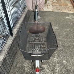 サイクルベースあさひアルエットU 26インチ グリーン Alouette Uカゴ付き自転車 ママチャリの画像