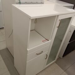 ★リユースのサカイ千葉中央店★ ニトリ レンジ台  H115×D40×W80 クリーニング済み TC4977の画像