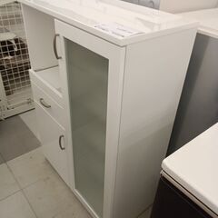★リユースのサカイ千葉中央店★ ニトリ レンジ台  H115×D40×W80 クリーニング済み TC4977の画像