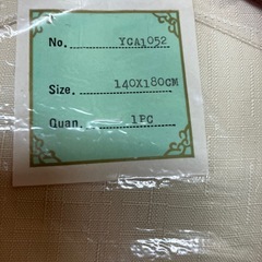 未使用　刺繍入りテーブルクロス 140x180cmの画像