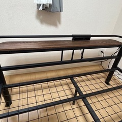 【11月頃お渡し可能】セミダブル　パイプベッドの画像
