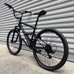 【11万で購入】BMX 黒 激レア特大26インチ 高級シマノ社製変速搭載 超高級GT社製フレーム極太タイヤ マットブラック ファットバイク ビーチクルーザー 激レア 自転車 アメ村 HIPHOP堀江 表参道 青山 代官山 ピストバイク【早い者勝ち】の画像