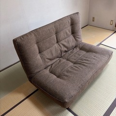 ソファ  2人掛け  リクライニング式  美品の画像