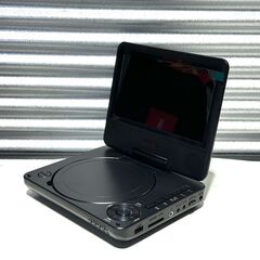 店頭引き渡し 美品 山善 ポータブルDVDプレイヤー 7インチ 2021年製 PJPD-L70-BKの画像