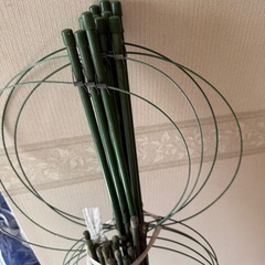 【お譲りします】家庭菜園などに使う緑の棒の画像