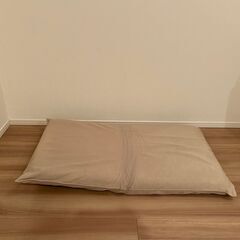 【無印良品】座いす　大　洗いざらしの綿帆布の画像