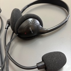 ELECOM ヘッドセット　マイク付きの画像