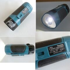 2点セット マキタ 充電式ラジオ(MR051) ライト(ML101) バッテリ１個付き makita 小型・軽量ボディ 札幌 北20条店の画像