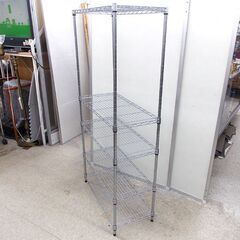 メタルラック 5段 幅74×奥行34×高さ152cm スチールラック 高さ調整可能 棚 札幌 西野店の画像