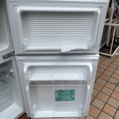 ニトリ　2ドア　ノンフロン　冷蔵庫　90L BR2C01WH 2024年製の画像