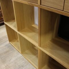 【川崎市宮前区リサイクルオフ】MUJI　無印良品　収納付きスタッキングシェルフ　の画像