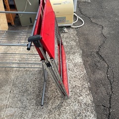折りたたみ式  スチールラック   レトロレッドの画像