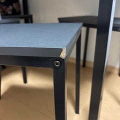 大理石調テーブル(椅子4脚付き)の画像