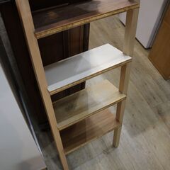 【川崎市宮前区リサイクルオフ】FLANGE　PLYWOOD　ハシゴシェルフ　ヴィンテージ調の画像