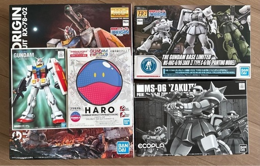 （取引完了）限定ガンプラ、ハロプラ、オリジン他