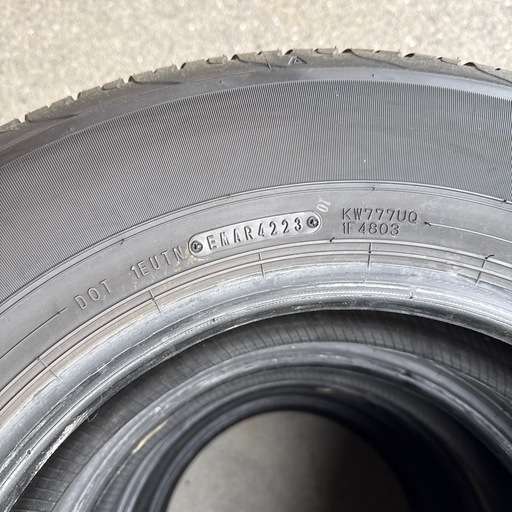 195/80R15 4本セット　ジムニーシエラ　新車外し