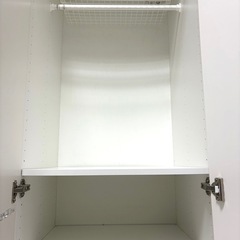 IKEA ホワイトオープンシェルフ 収納　クローゼット【引き取りの方のみ】の画像