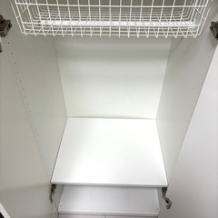IKEA ホワイトオープンシェルフ 収納　クローゼット【引き取りの方のみ】の画像