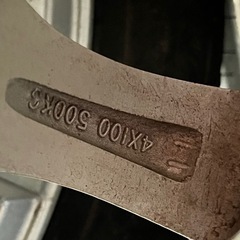 スパイクタイヤ　ホイール付き　4本セット　日産ノート使用の画像