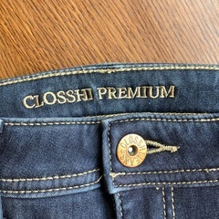 M2510-241 CLOSSHI PREMIUM デニム パンツ 裏起毛 中古美品の画像