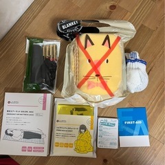防災セット子供用リュック赤(フクロウ)の画像