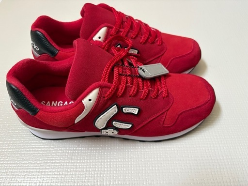 新品未使用 限定500足 Sangacio レッド スニーカー カーマイン