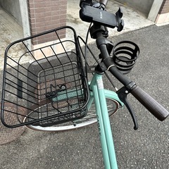 アサヒ 自転車 カゴ付き 取り外し可能の画像