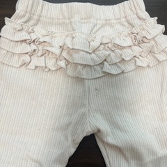 petit main フリル付き ズボン 90センチ 白の画像
