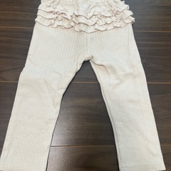 petit main フリル付き ズボン 90センチ 白の画像