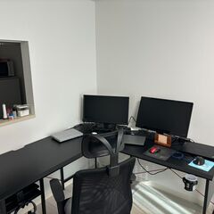 L字ゲーミングデスク（在宅ワーク・PC作業向け）お譲りします【引っ越しのため】の画像