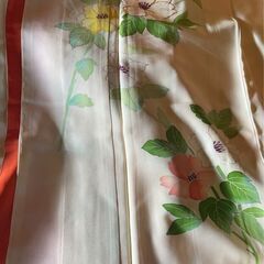 未使用品しつけ糸つき 訪問着(花柄)七五三お母様にもの画像