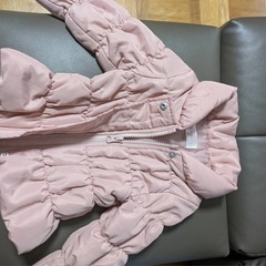 女児コート80㌢ピンク🩷の画像