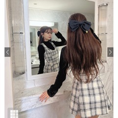 GRLチェックベルト付きミニワンピMの画像