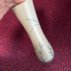 骨董 大きな壺  灰釉薬 木箱入りの画像