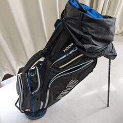 【中古】☆PING☆ゴルフバッグ☆HOOFER ☆ピン フーファー☆ キャディバッグ ☆ブラック☆軽量☆スタンドの画像