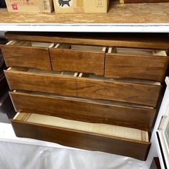 タンス　4段　引き出し　チェスト　衣類収納　茶　幅116×奥44×高92cm　リサイクルショップ　朝霞市　ケイラック朝霞田島店　志木市　和光市　GM436の画像