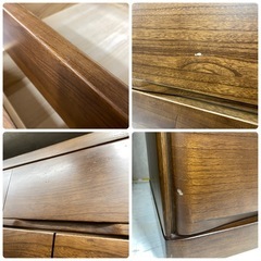 タンス　4段　引き出し　チェスト　衣類収納　茶　幅116×奥44×高92cm　リサイクルショップ　朝霞市　ケイラック朝霞田島店　志木市　和光市　GM436の画像